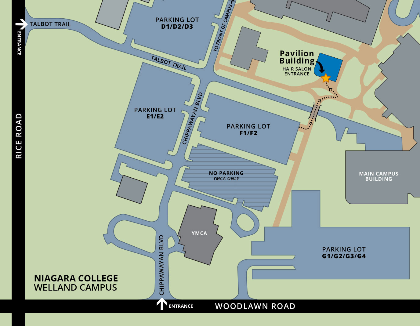 Thumbnail of campus parking map